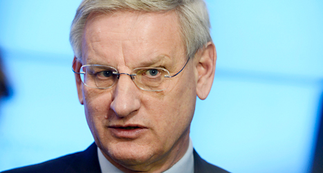 Sveriges utrikesminister Carl Bildt: Foto: Bertil Enevåg Ericson/TT.
